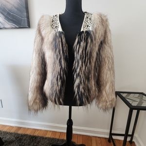 Faux fur jacket